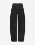 BARREL LEG JEANS ZWART