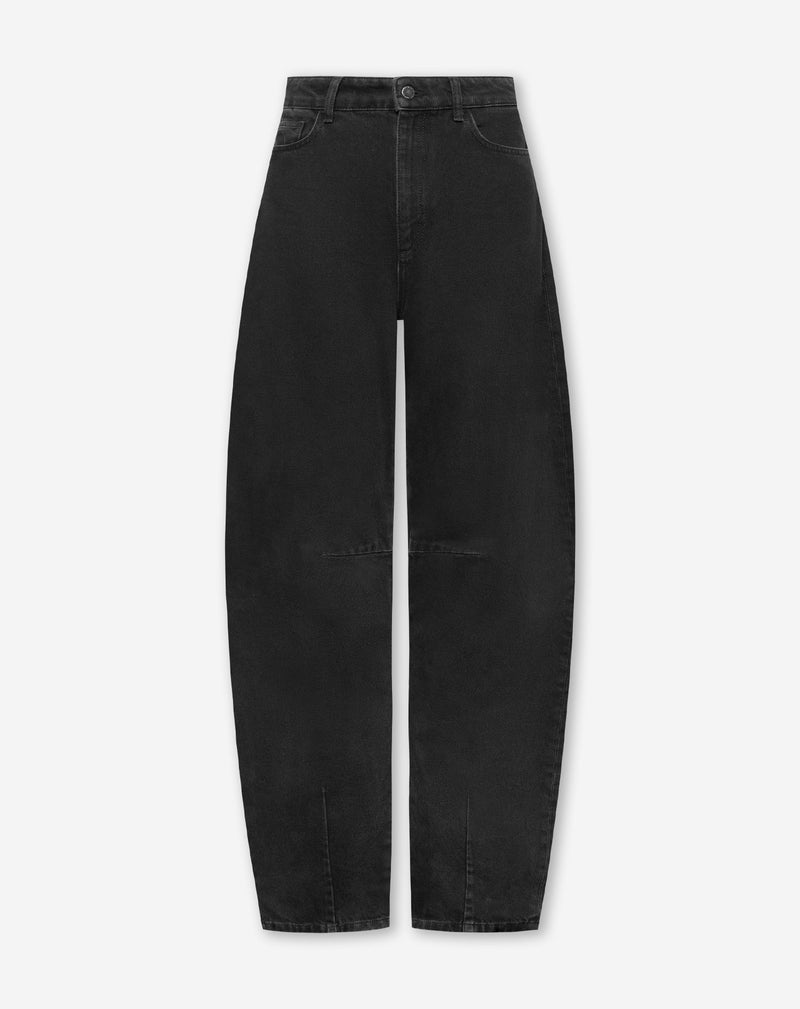 BARREL LEG JEANS BLACK