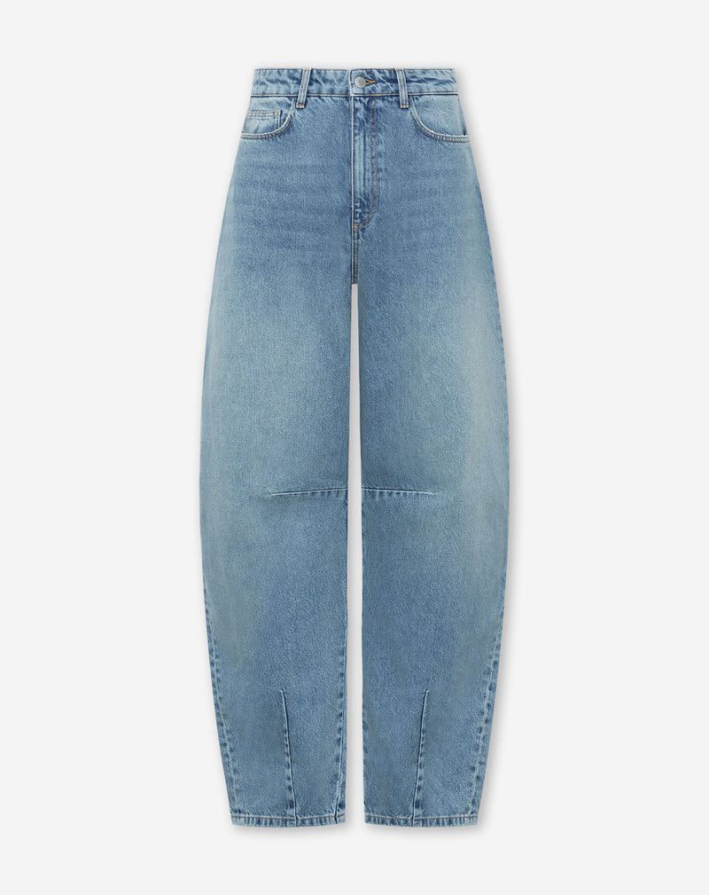 BARREL LEG JEANS BLUE