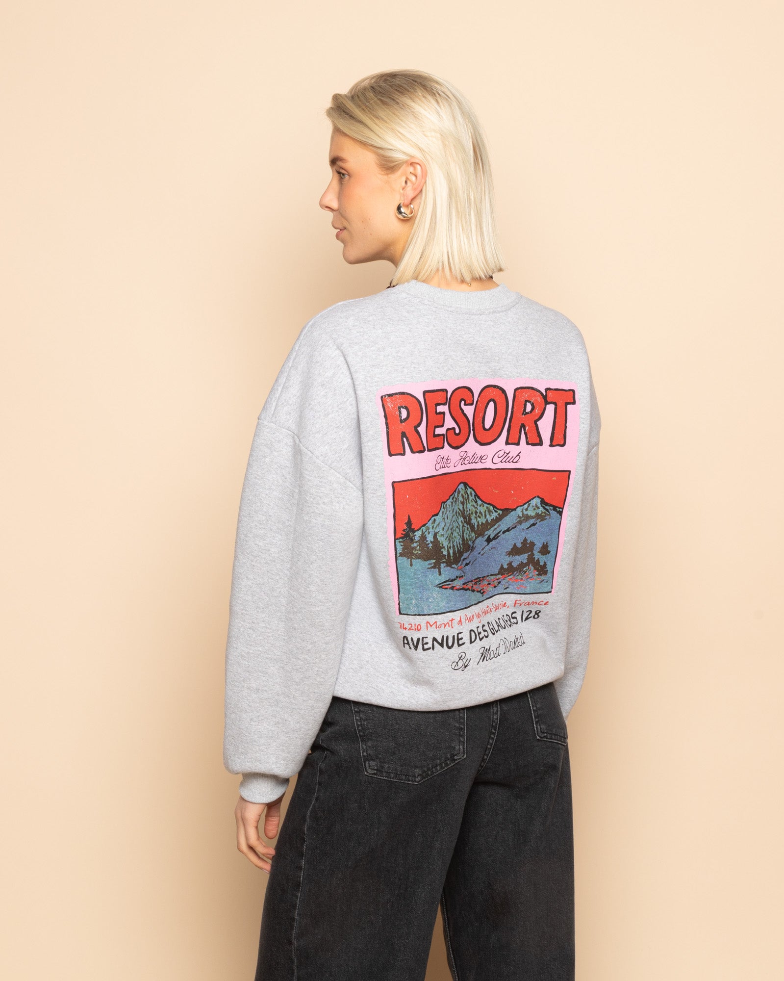 RESORT SWEATER GRIJS MELANGE