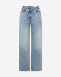 ELVY CROSSOVER WIDE LEG JEANS BLUE