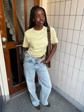 ELVY CROSSOVER WIDE LEG JEANS BLUE