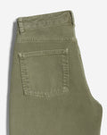 ELVY CROSSOVER WIDE LEG JEANS OLIVE