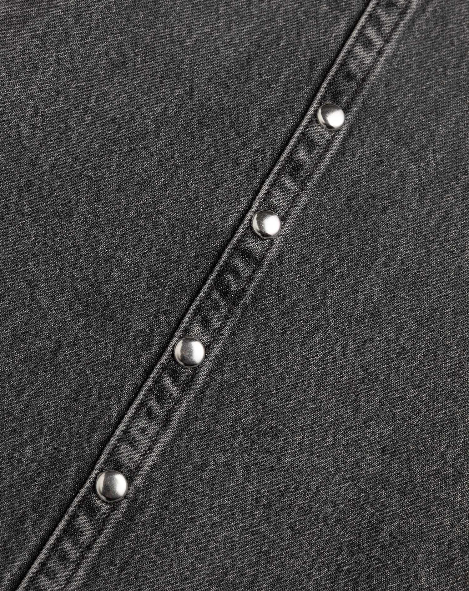 STUD SEAM WIDE LEG JEANS GRIJS