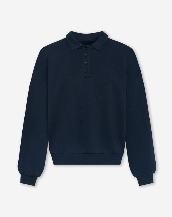 POLO SWEATER MARINEBLAUW