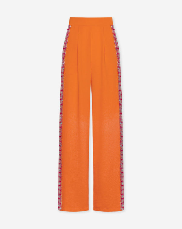 JULIE TAPE PANTALON ORANJE FUCHSIA