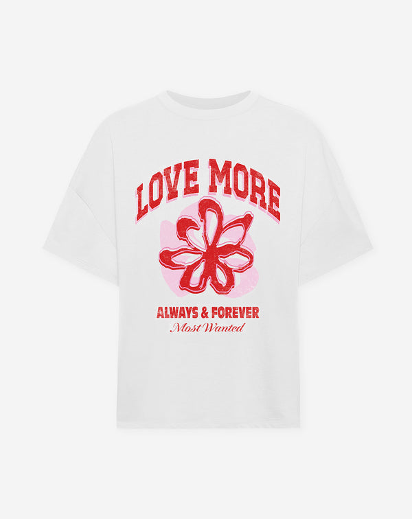 LOVE MORE OVERSIZED TEE CRÈME