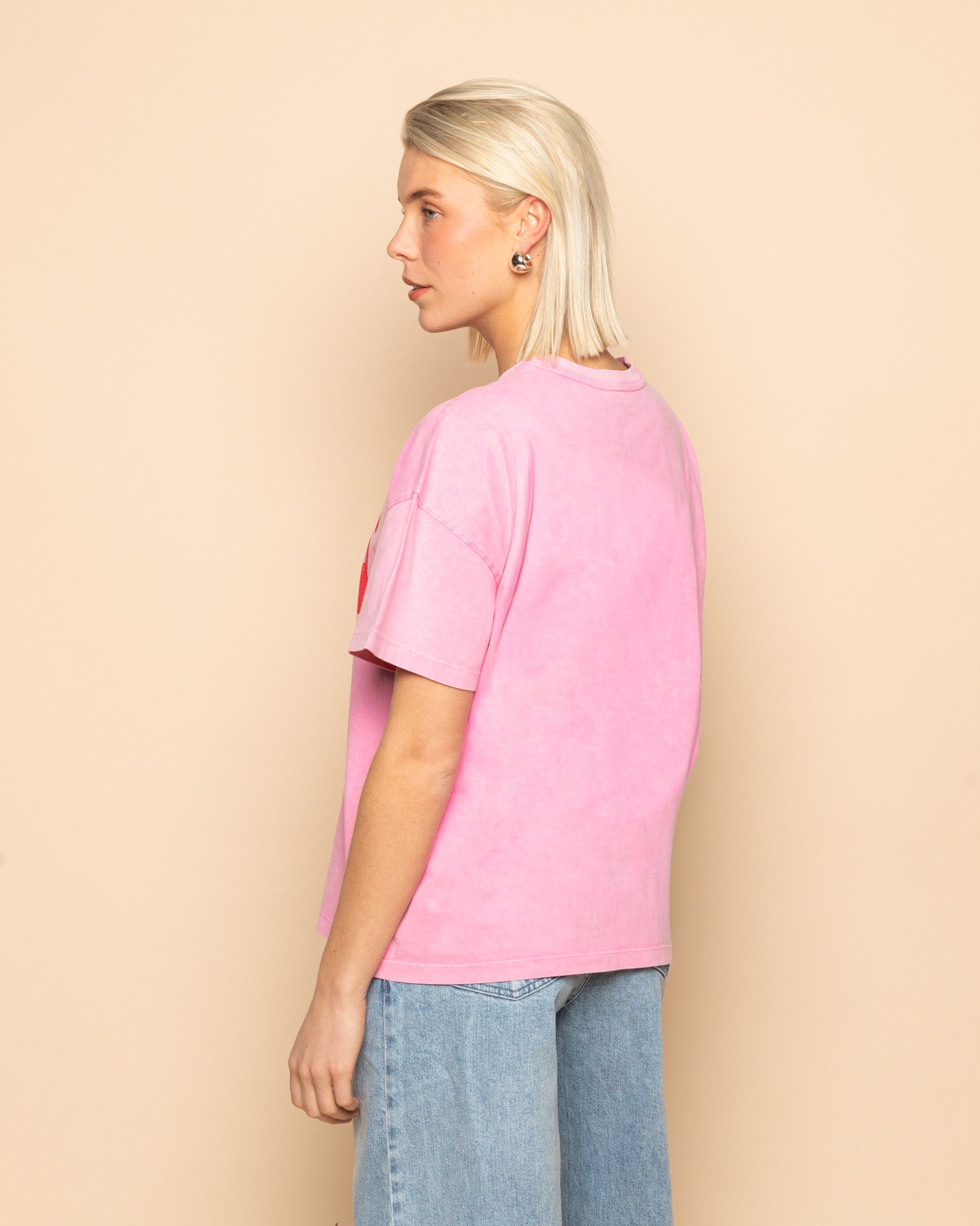 MORE AMOUR OVERSIZED TEE ACID ROZE