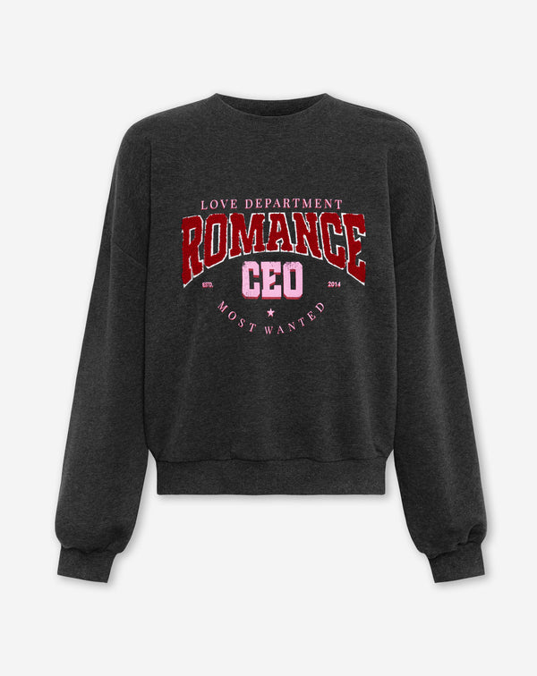 ROMANCE SWEATER DONKERGRIJS