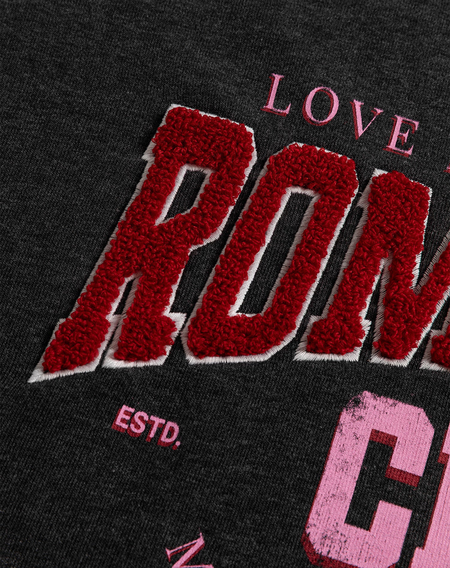 ROMANCE SWEATER DONKERGRIJS