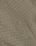 SALLY OVERSIZED WRAP BLOUSE DARK BEIGE CHECK