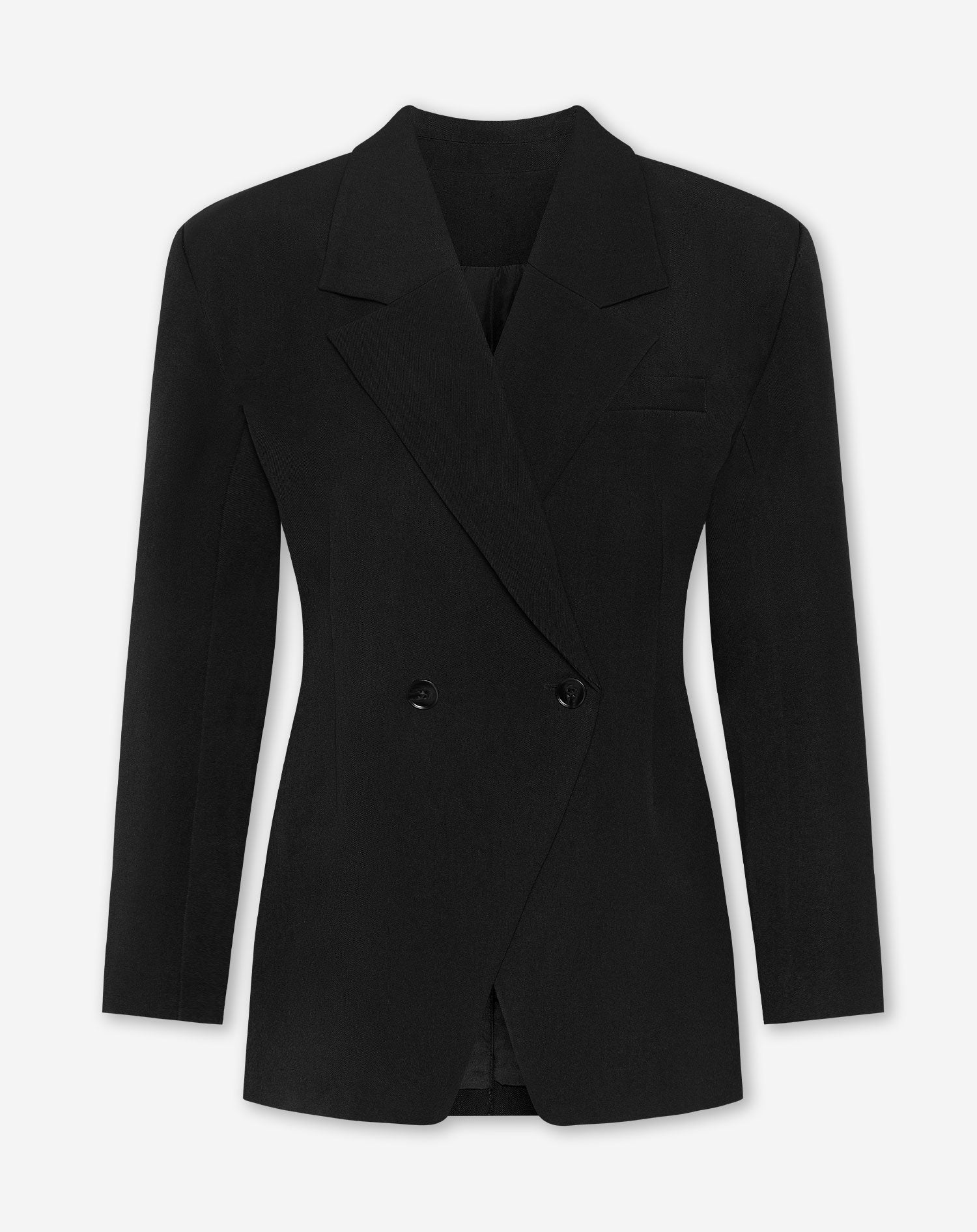 LORNA OVERSIZED CINCHED BLAZER ZWART