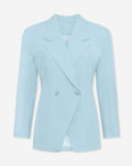 LORNA OVERSIZED CINCHED BLAZER BLAUW