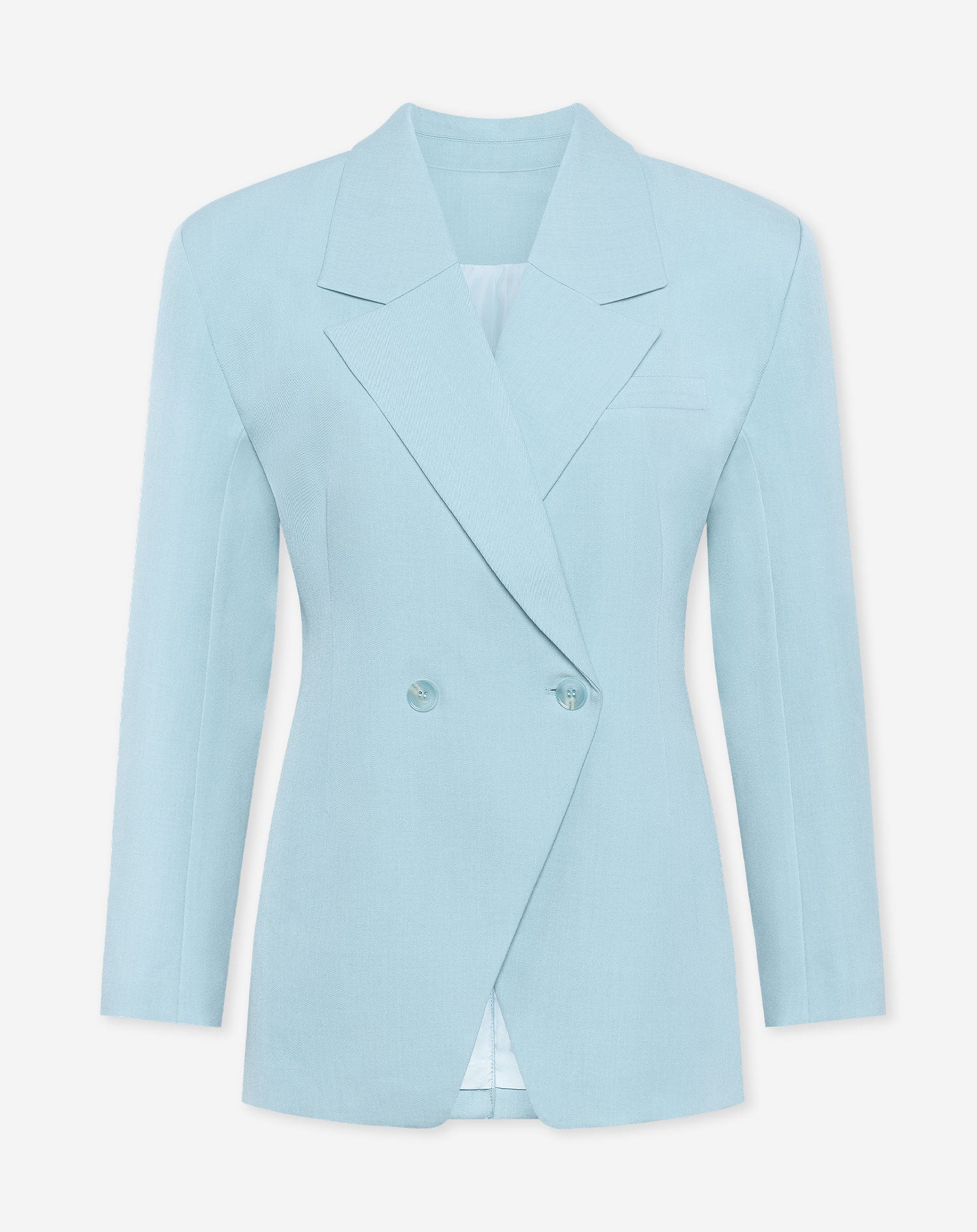 LORNA OVERSIZED CINCHED BLAZER BLAUW