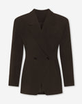 LORNA OVERSIZED CINCHED BLAZER BRUIN
