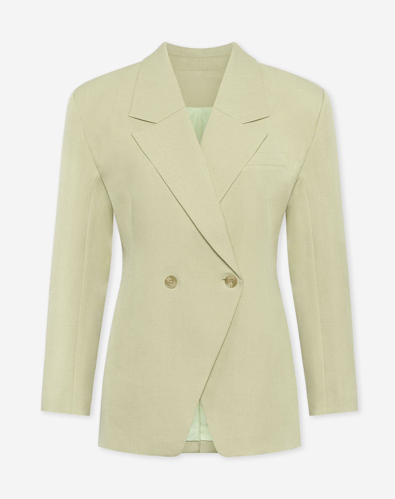 LORNA OVERSIZED CINCHED BLAZER PISTACHE