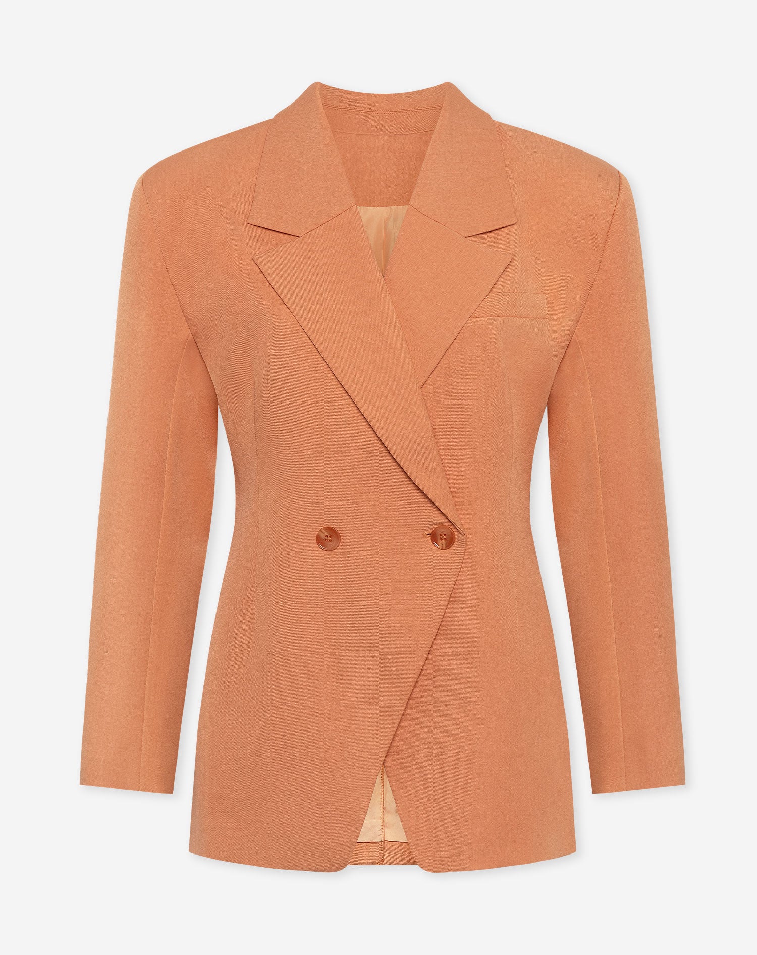 LORNA OVERSIZED CINCHED BLAZER ZACHT ORANJE