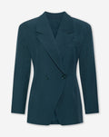 LORNA OVERSIZED CINCHED BLAZER TEAL
