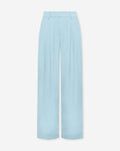LORNA PLEATED WIDE LEG PANTALON BLAUW