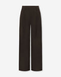 LORNA PLEATED WIDE LEG PANTALON BRUIN