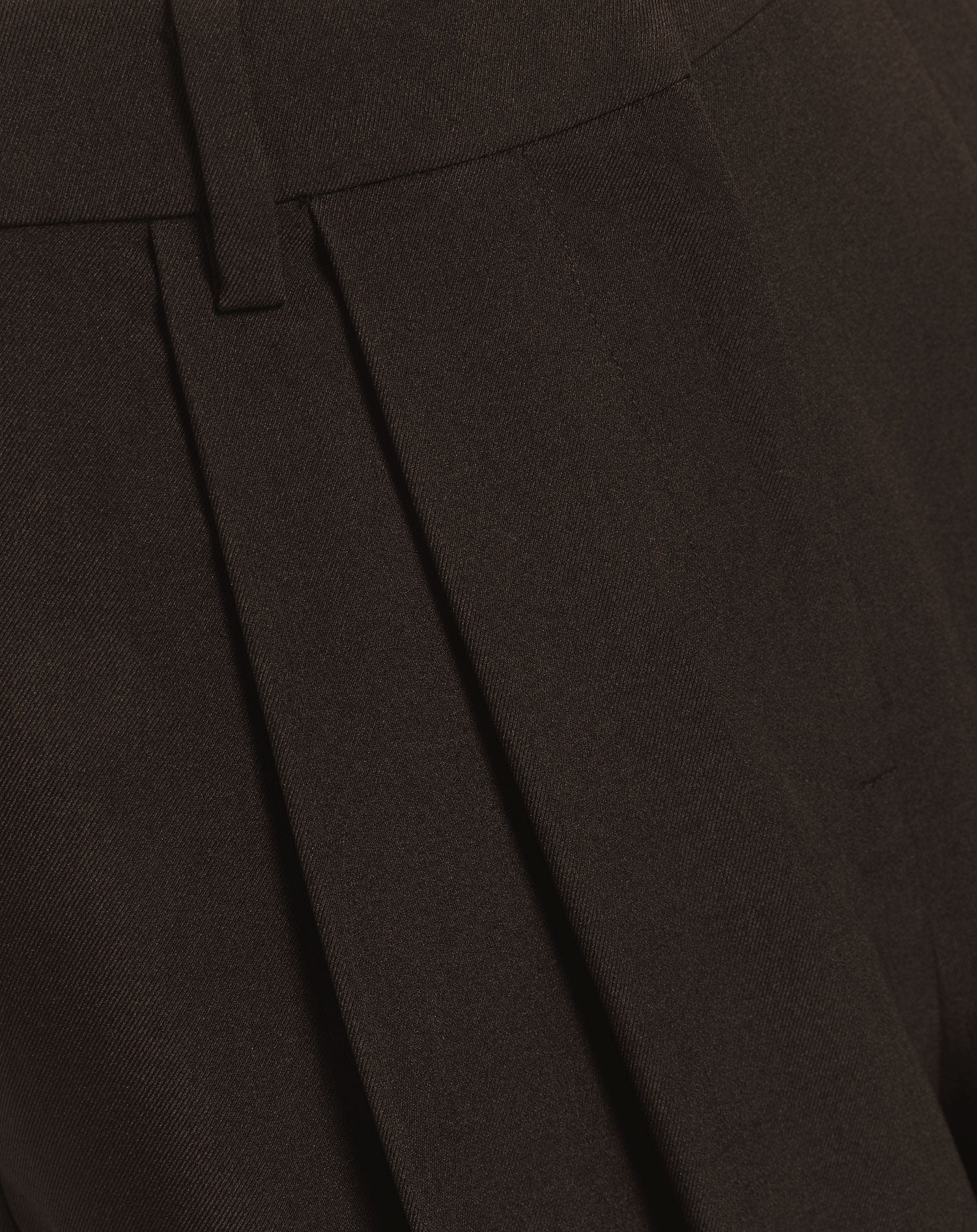 LORNA PLEATED WIDE LEG PANTALON BRUIN