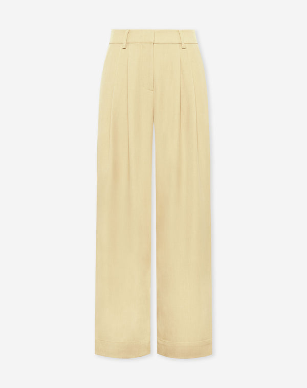 LORNA PLEATED WIDE LEG PANTALON BOTERGEEL