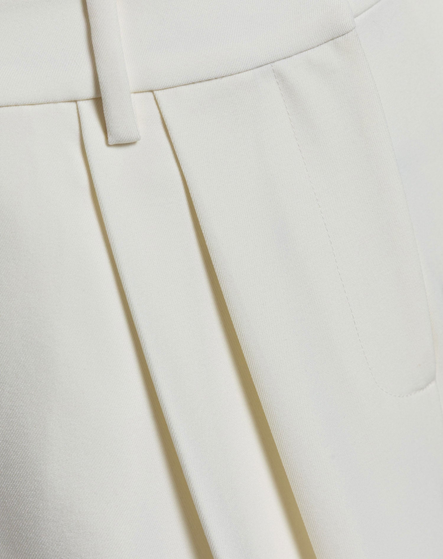 LORNA PLEATED WIDE LEG PANTALON CRÈME