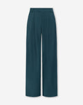 LORNA PLEATED WIDE LEG PANTALON TEAL