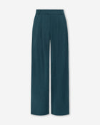 LORNA PLEATED WIDE LEG PANTALON TEAL