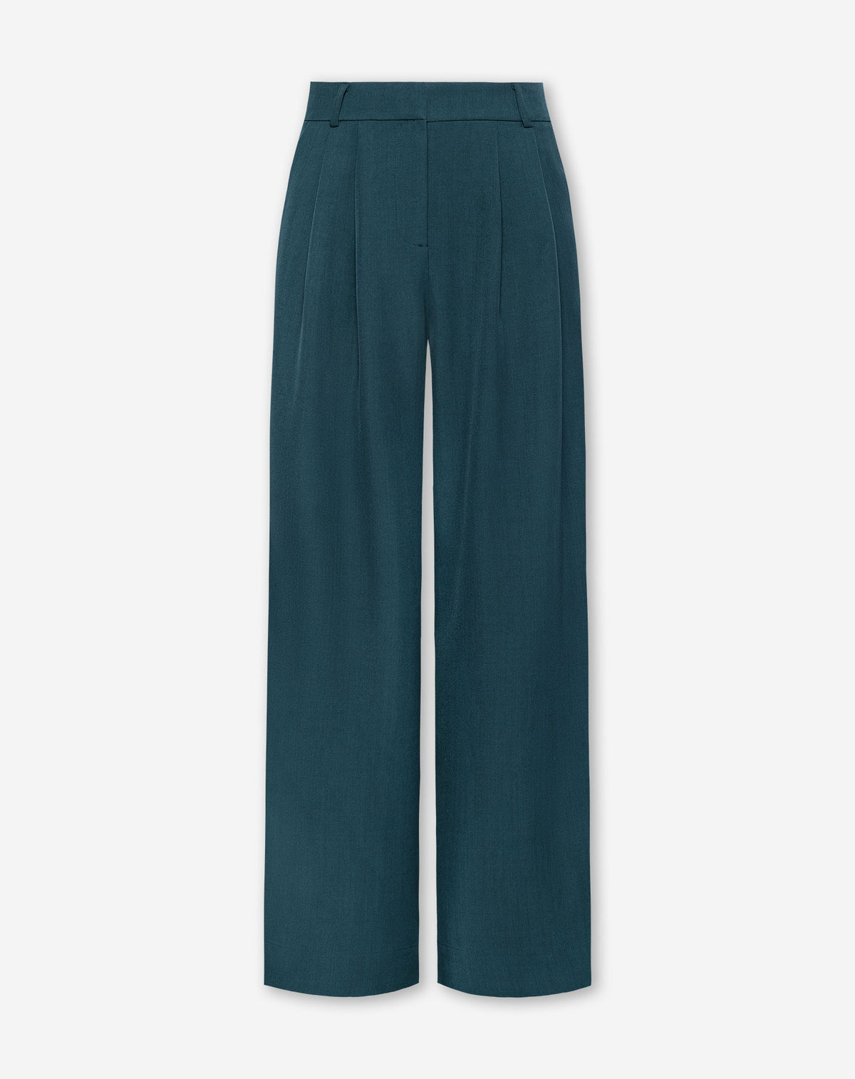 LORNA PLEATED WIDE LEG PANTALON PETITE TEAL