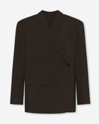 STEVIE OVERSIZED ASYMMETRIC BLAZER BRUIN