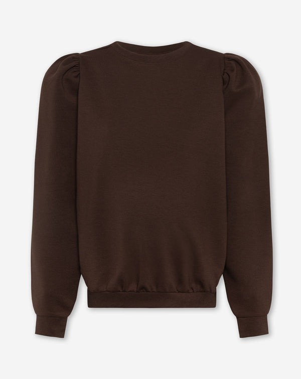 SCUBA PUFF SLEEVE SWEATER MATERNITY BRUIN