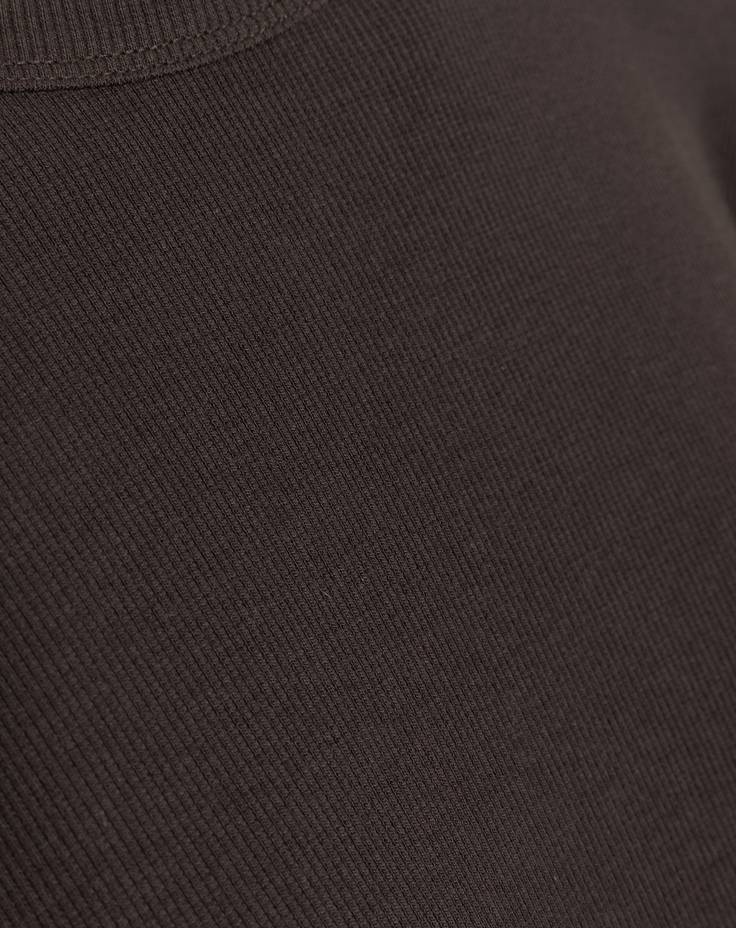 BODYCON LONG SLEEVE RIB DRESS MATERNITY BROWN