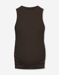 RACERBACK EMBROIDERY RIB TOP MATERNITY DONKERBRUIN