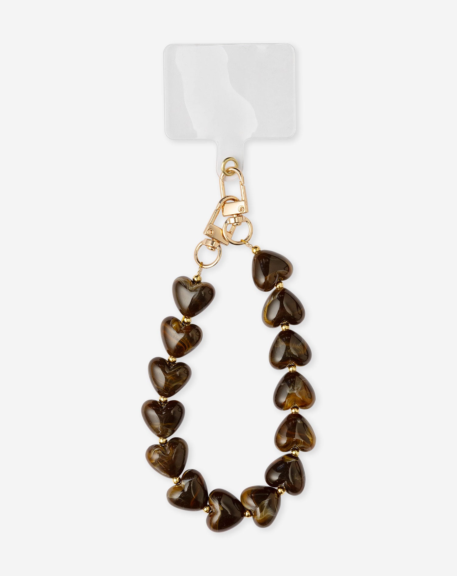 RESIN HEARTS TELEPHONE CORD DONKERBRUIN