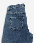 LONG DENIM JORT MID BLAUW