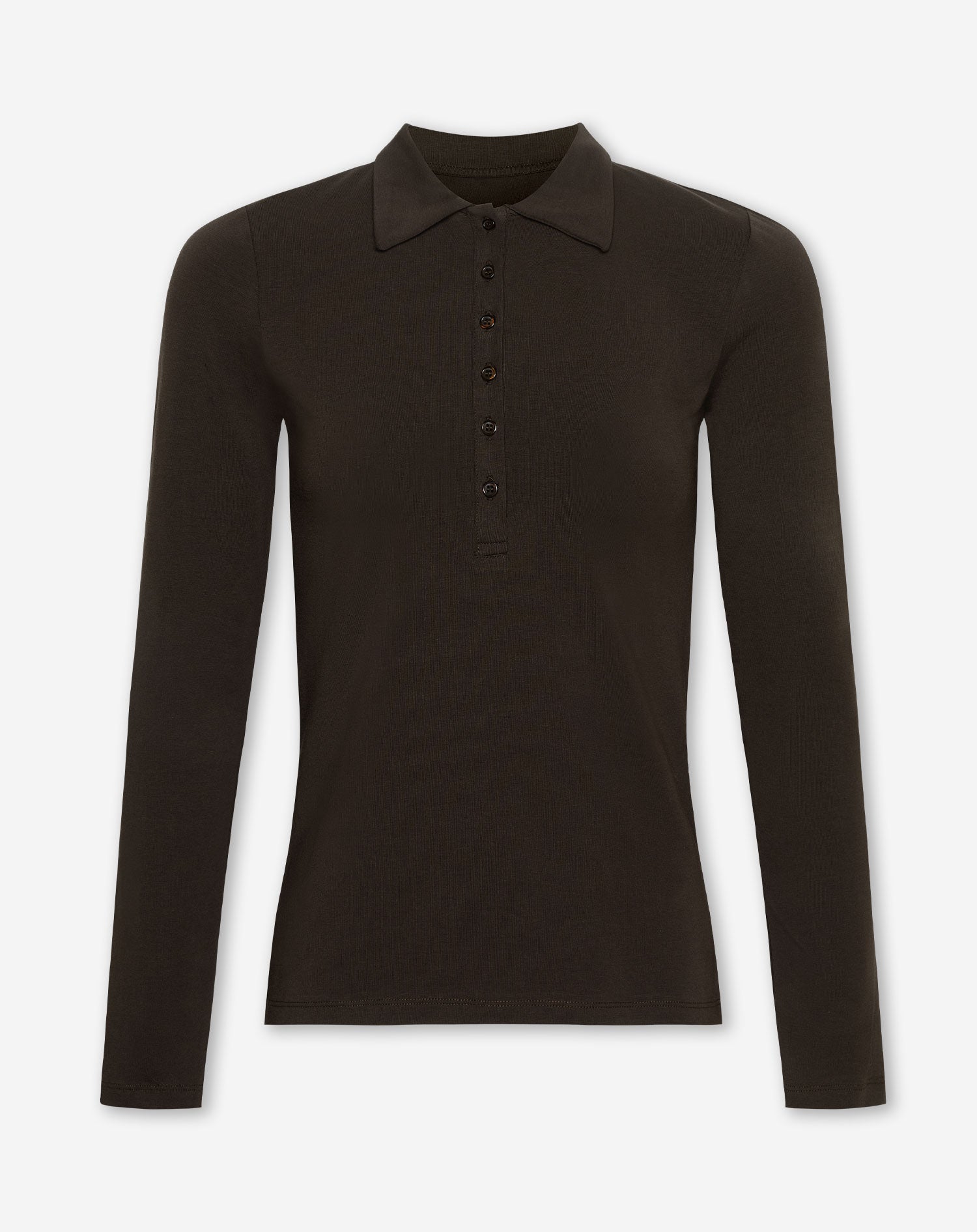 FITTED JERSEY POLO DONKERBRUIN