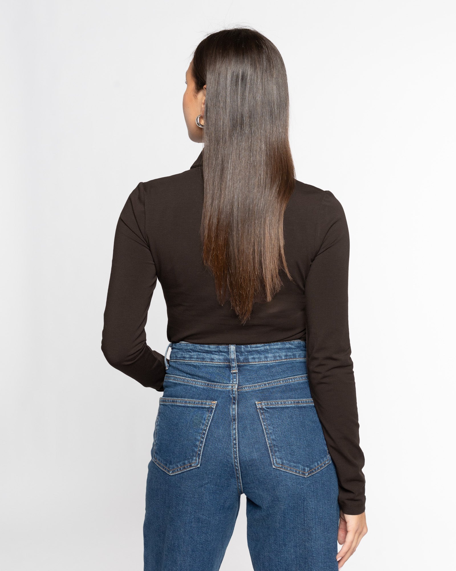 FITTED JERSEY POLO DONKERBRUIN