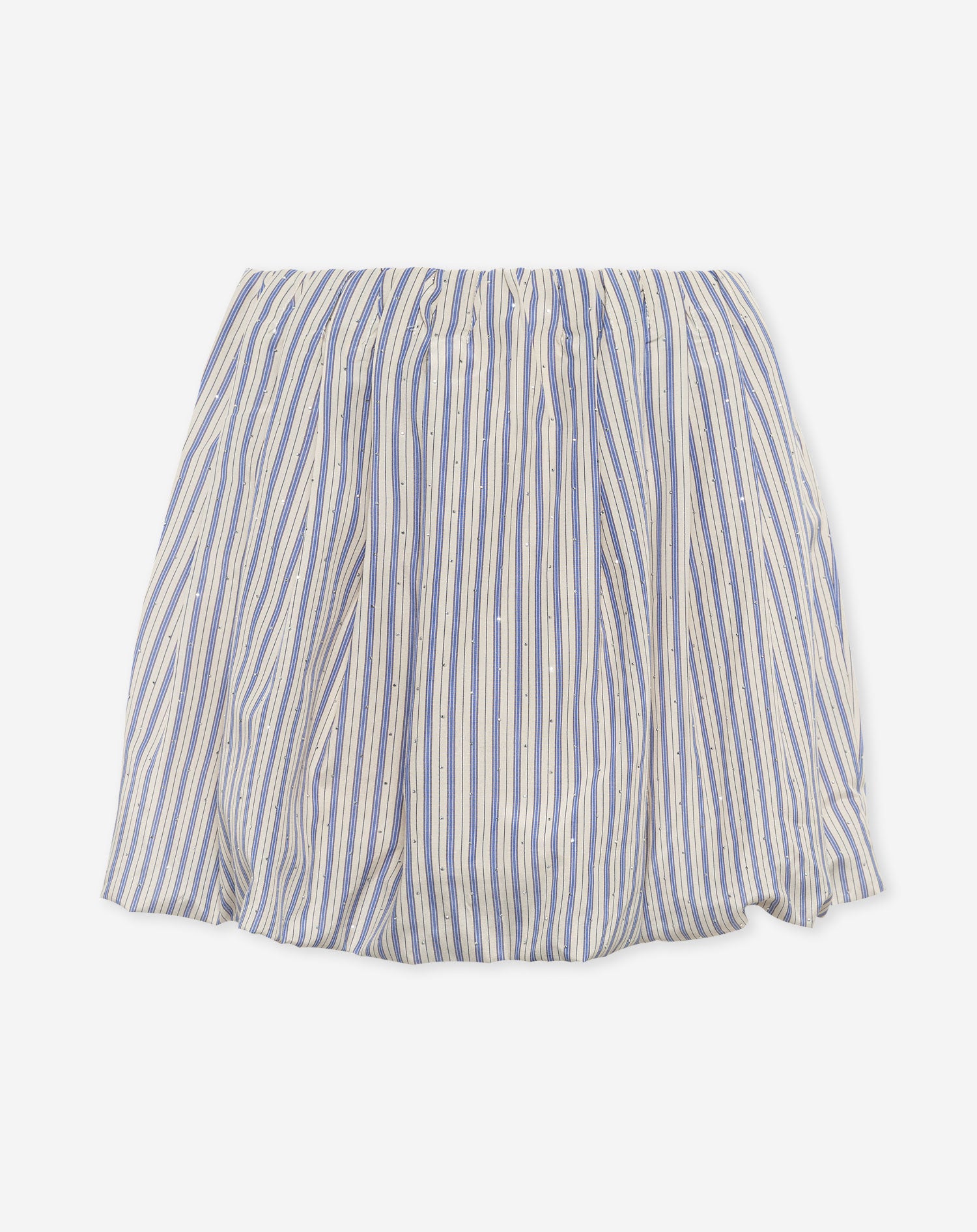 MAEVA  RHINE STONE  BUBBLE HEM SKIRT BLUE STRIPE