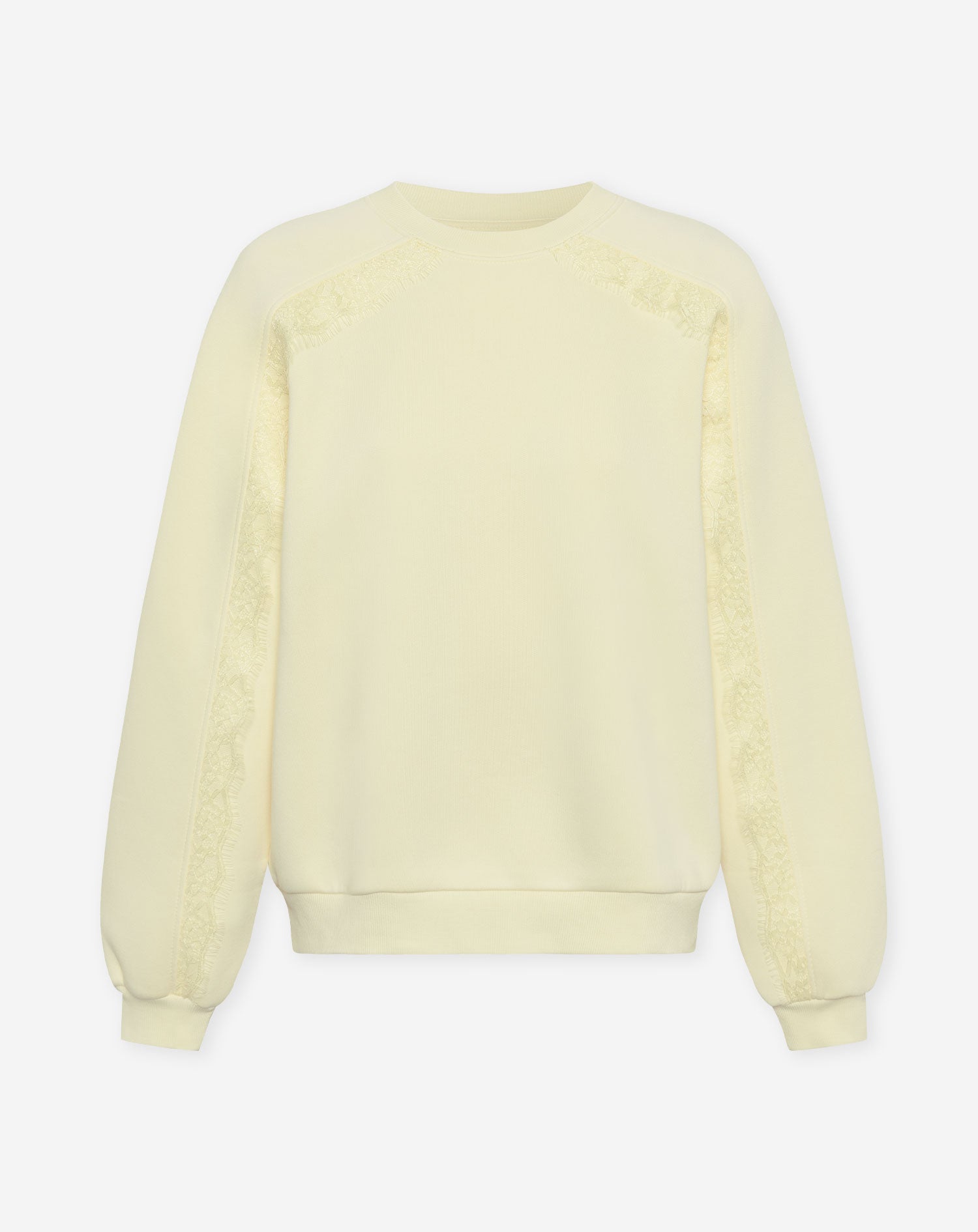 LACE TAPE SWEATER BUTTER YELLOW
