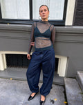ALEXI HEART LACE TOP TEAL