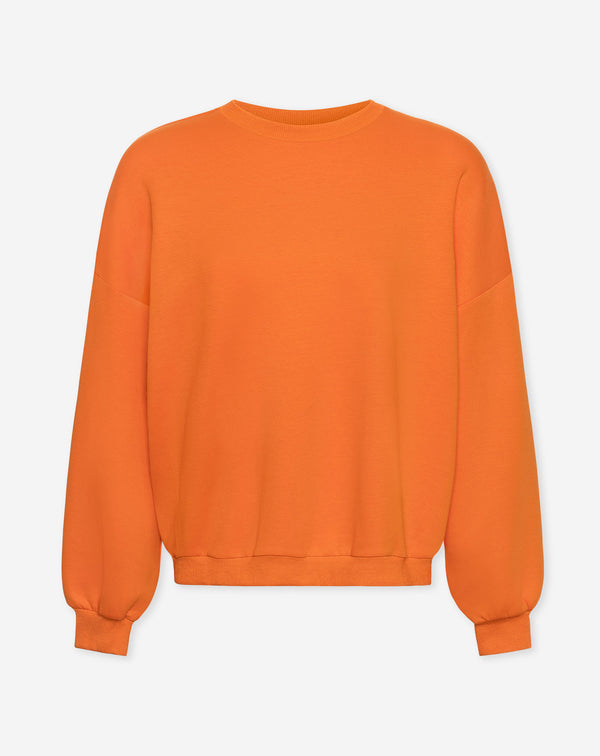 KES SCUBA OVERSIZED FRINGE SWEATER ORANJE