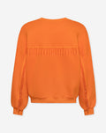 KES SCUBA OVERSIZED FRINGE SWEATER ORANGE