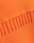 KES SCUBA OVERSIZED FRINGE SWEATER ORANGE