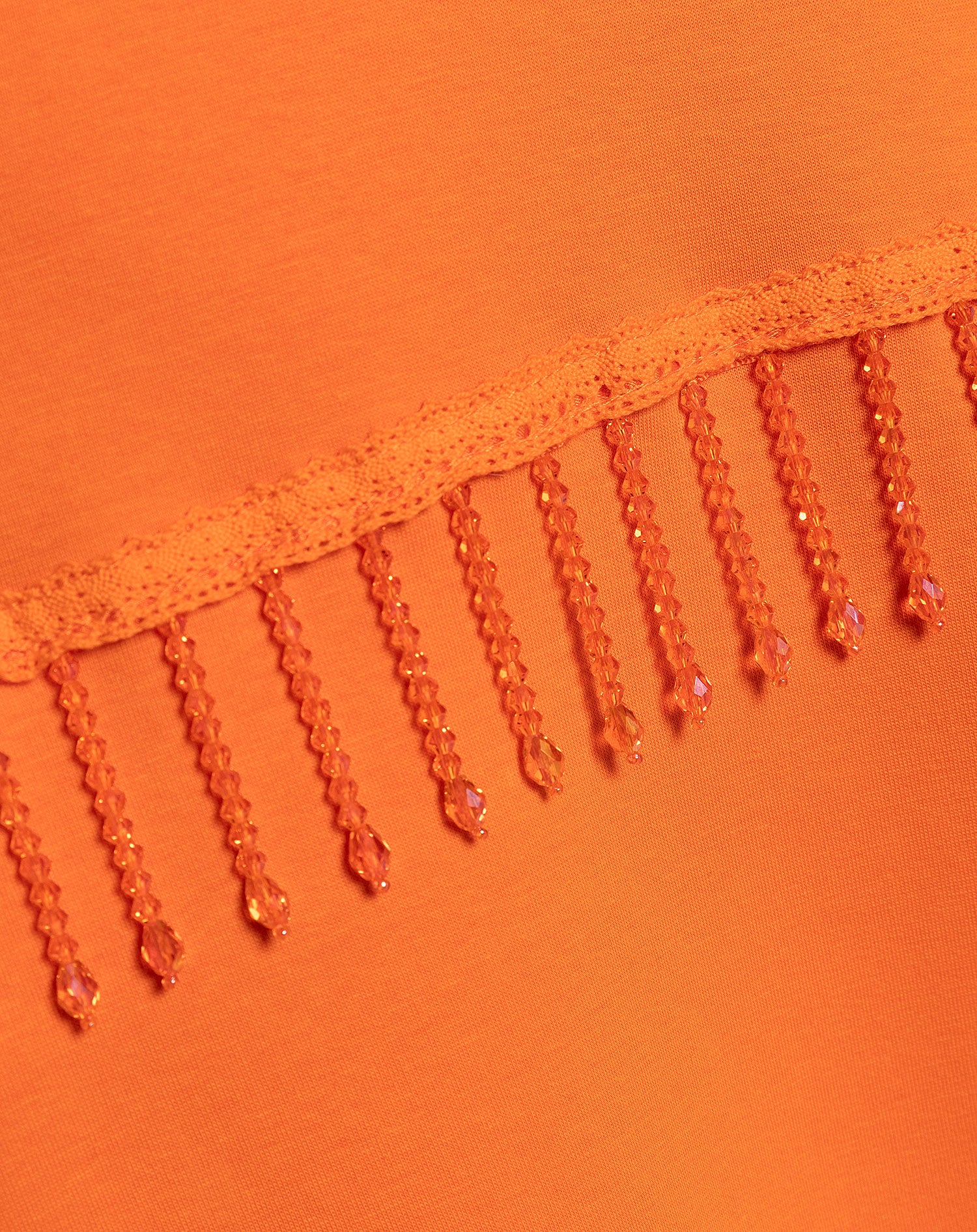 KES SCUBA OVERSIZED FRINGE SWEATER ORANGE