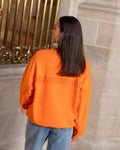 KES SCUBA OVERSIZED FRINGE SWEATER ORANGE