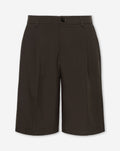 LYA PLEATED LONG BERMUDA BRUIN