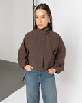 BRUNA TRACK JACKET BROWN