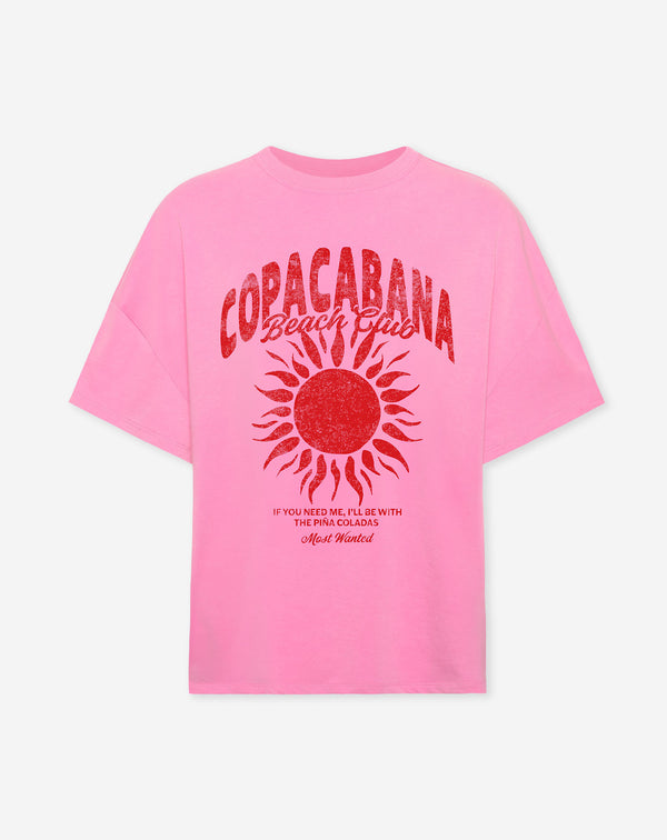 COPACABANA OVERSIZED TEE ROZE