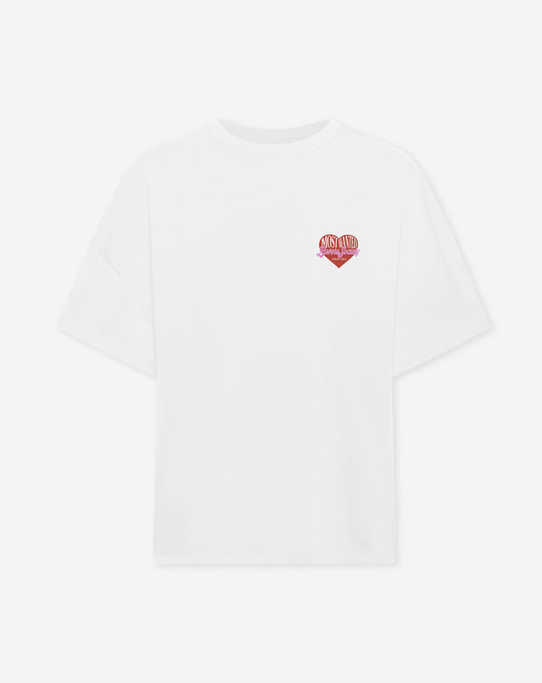 LOVERS SOCIETY OVERSIZED TEE CRÈME